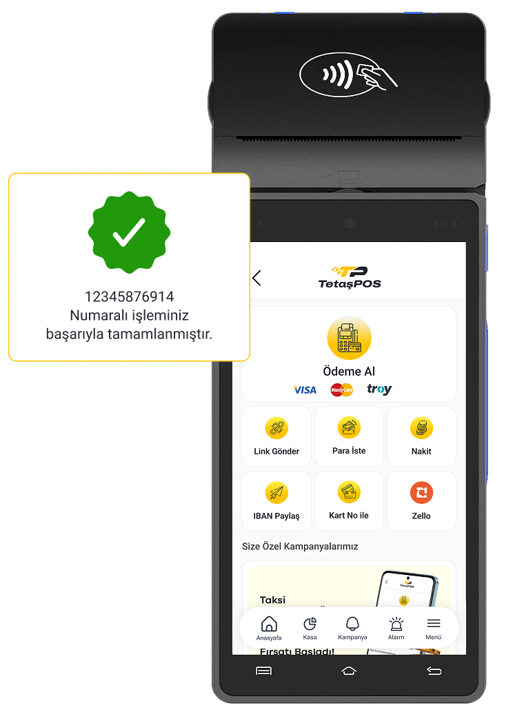 Android POS Başarılı